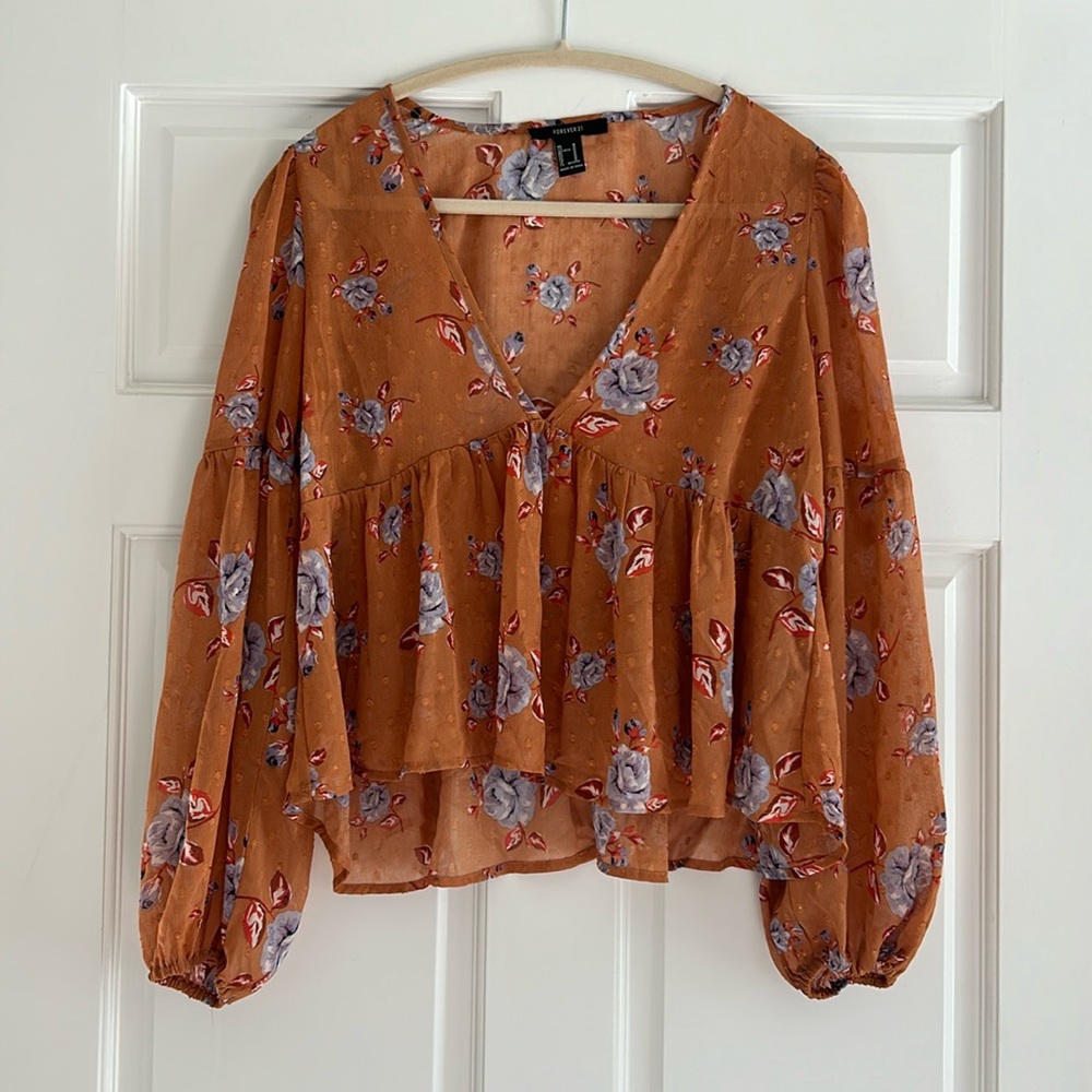 Sheer boho top